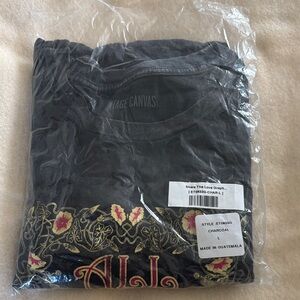 Vintage Canvas Black Graphic T-Shirt